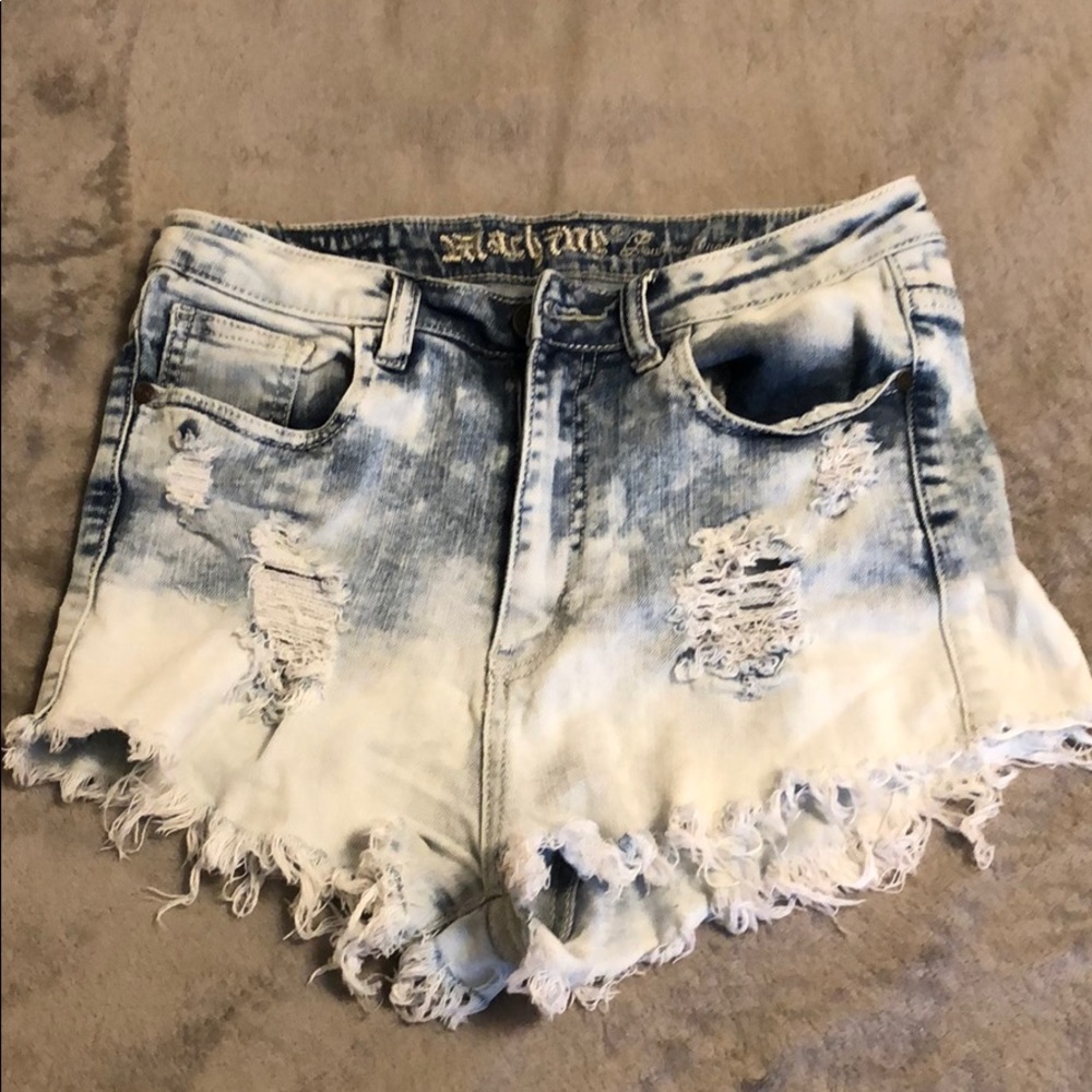 Distressed High Waisted Shorts